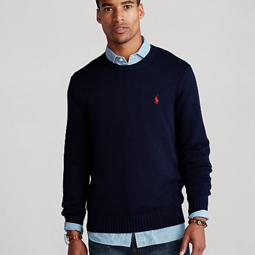 Polo Ralph Lauren Navy Blue Crewneck Sweater
